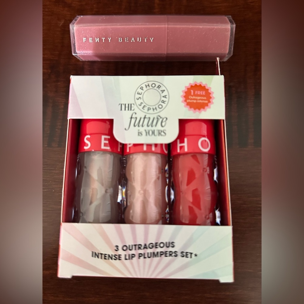 Sephora Intense Lip Plumper Trio & Fenty Gloss Bomb Stick High in Fu$$y